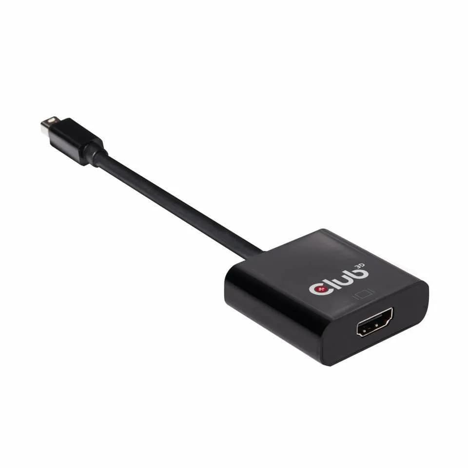 Club 3D mini DisplayPort – HDMI 1.2 -kaapeli, 0,20 m, Musta – Club 3D