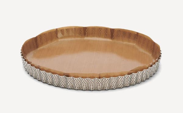 De Buyer Crostata Forato perforoitu pyöreä piirakkavuoka irtopohjalla ruostumaton teräs, 28 cm – De Buyer