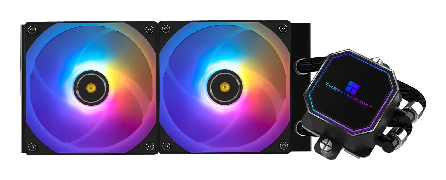 Thermalright Frozen Prism 240mm ARGB -nestejäähdytin, musta – Thermalright