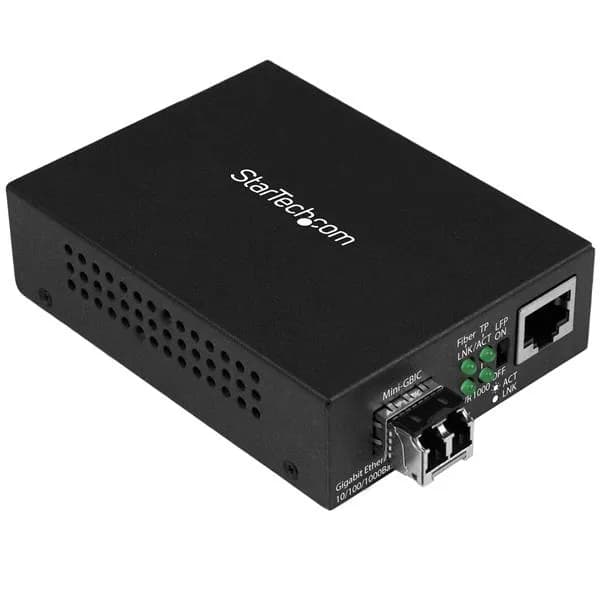 STARTECH.COM Unmanaged Gigabit Fiber Media Converter - MM/LC Low Cost – Startech