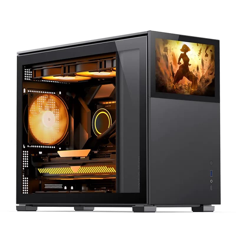 Jonsbo D31 STD -micro-ATX-kotelo ikkunalla, musta – JONSBO