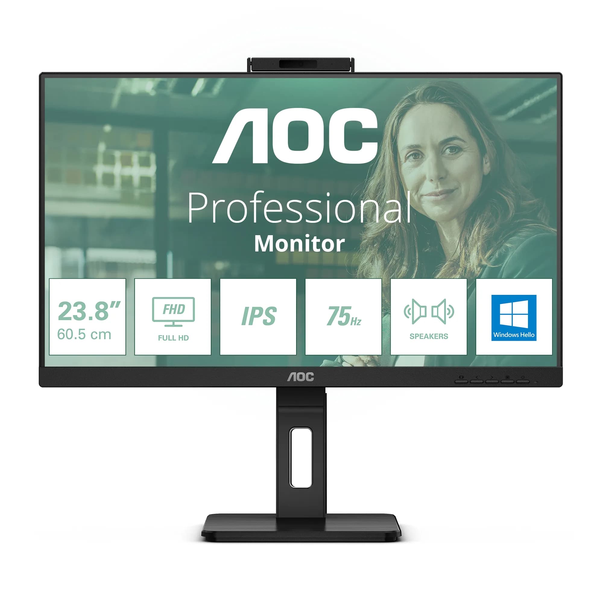 AOC 24P3CW 24" Full HD, IPS -näyttö, USB-C hub – AOC