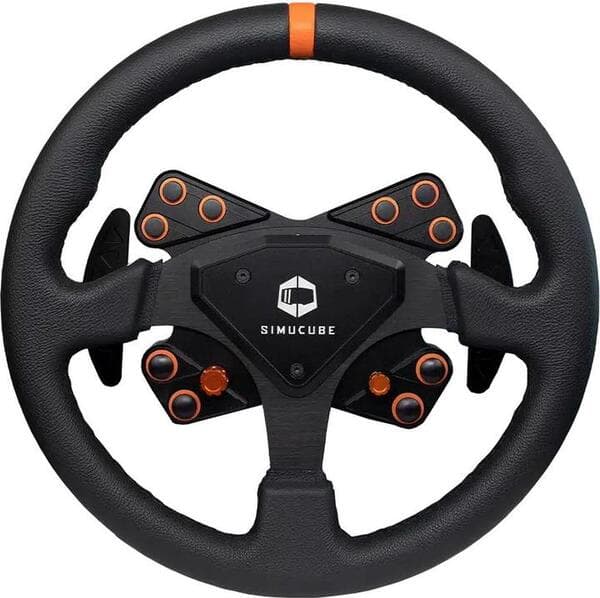 Simucube Tahko Round Black Edition Langaton 320 mm Nahkainen Ohjauspyörä (PC) – SIMUCUBE