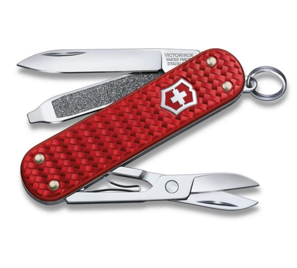 Victorinox Classic SD Precious Alox -multityökalu, 58 millimetriä, Ikoninen punainen – Victorinox