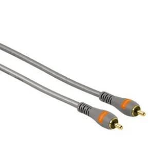 Hama kullattu 1x RCA -audiokaapeli, 3 m, hopea – Hama