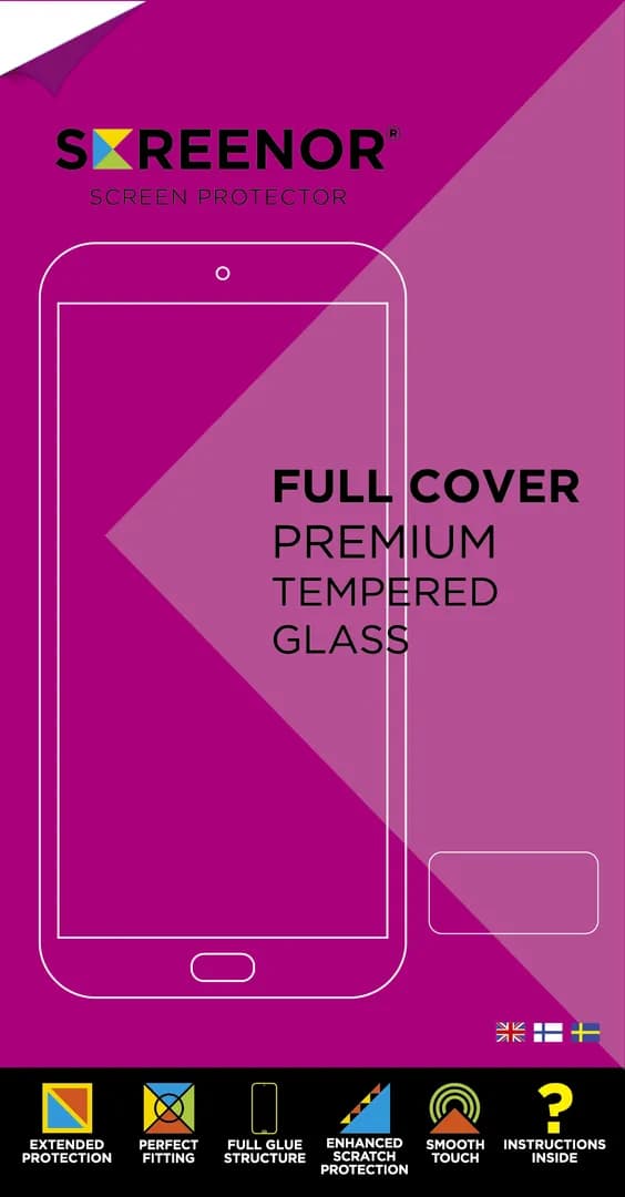 Screenor Full Cover, iPhone 12 / 12 Pro -panssarilasi – SCREENOR