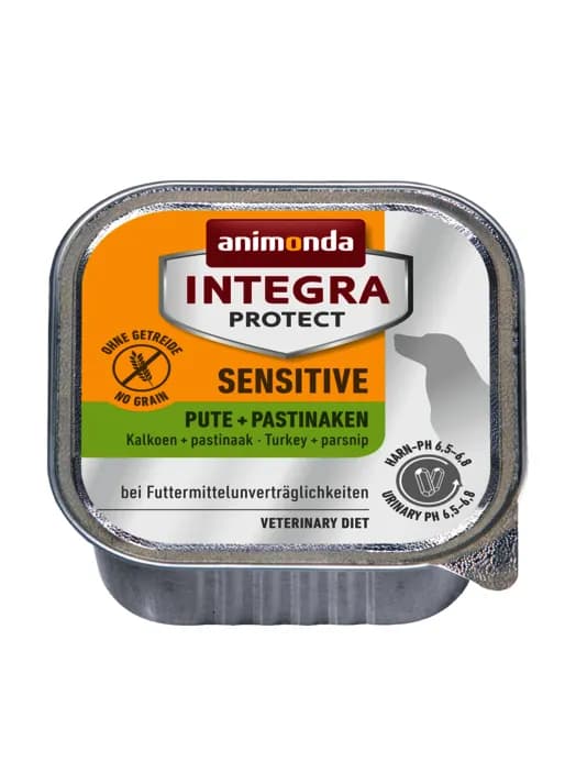Animonda Integra Protect Sensitive Turkey + Parsnips, Koiran märkäruoka, Adult, 150 g – Animonda