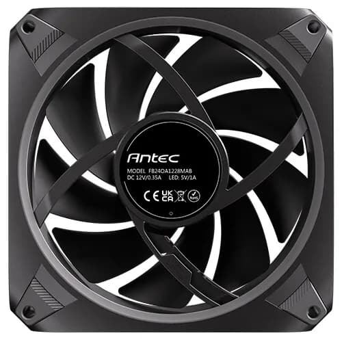 Antec Orbit 120 ARGB 120 mm -kotelotuuletin, 3-pakkaus, musta – ANTEC