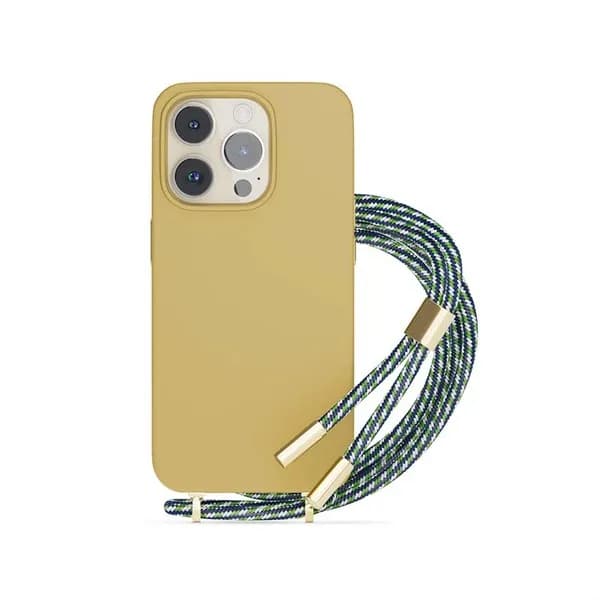 Epico Silicone Necklace, iPhone 14 Plus -suojakuori, Beige – EPICO