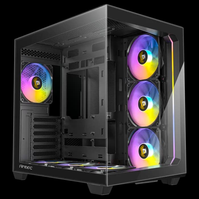 Antec C5 ARGB -miditornikotelo ikkunalla, RGB-valaistuksella, musta – ANTEC