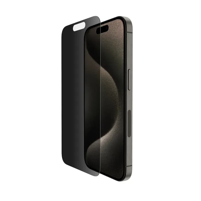 Belkin TemperedGlass Privacy Treated Screen Protector for iPhone 15 Pro – Belkin