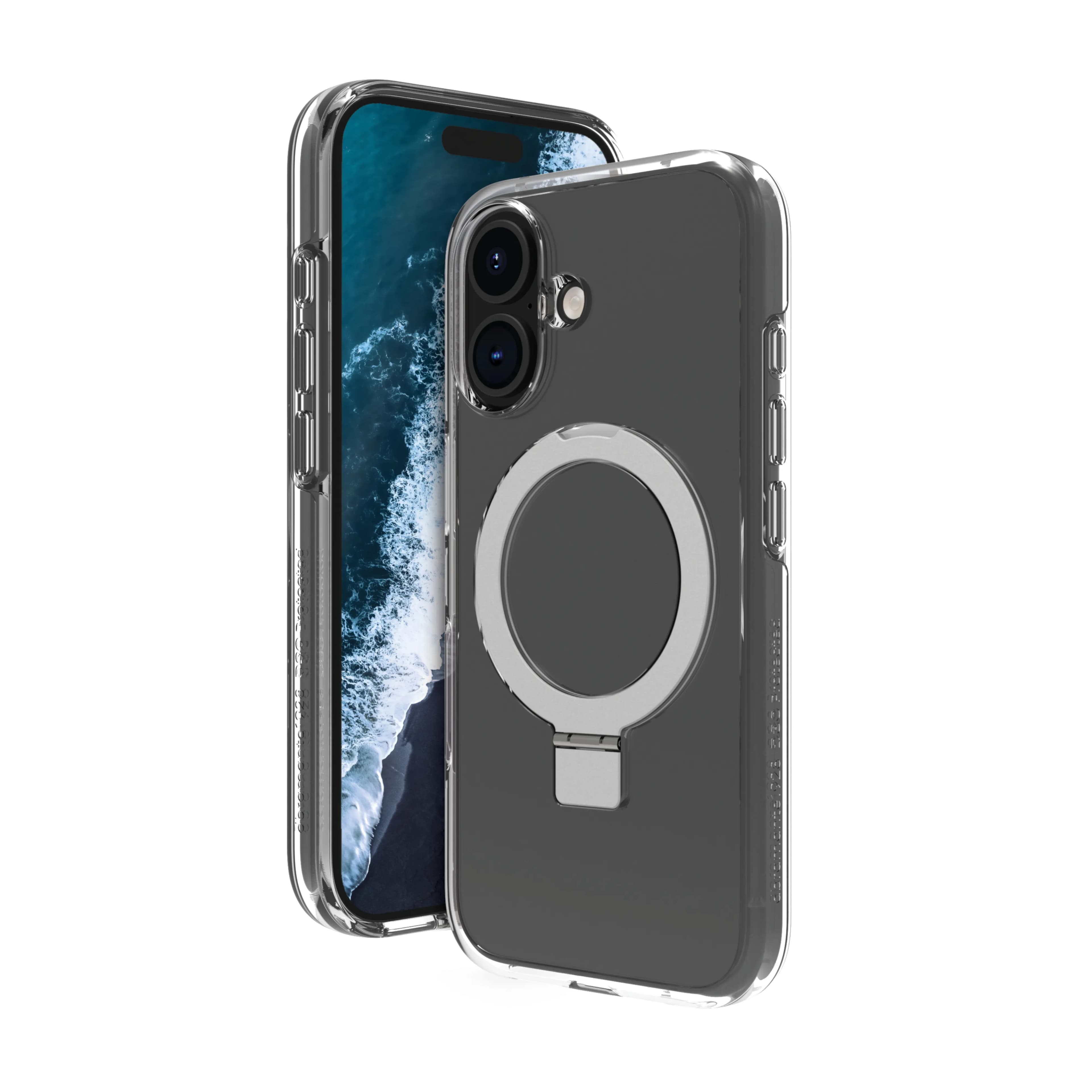 dbramante1928 Iceland Ultra D3O MagSafe Kickstand, iPhone 16 Plus -suojakuori, läpinäkyvä – DBRAMANTE