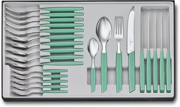 Victorinox Swiss Modern Aterinsarja 24 kappaletta - Mintunvihreä – Victorinox