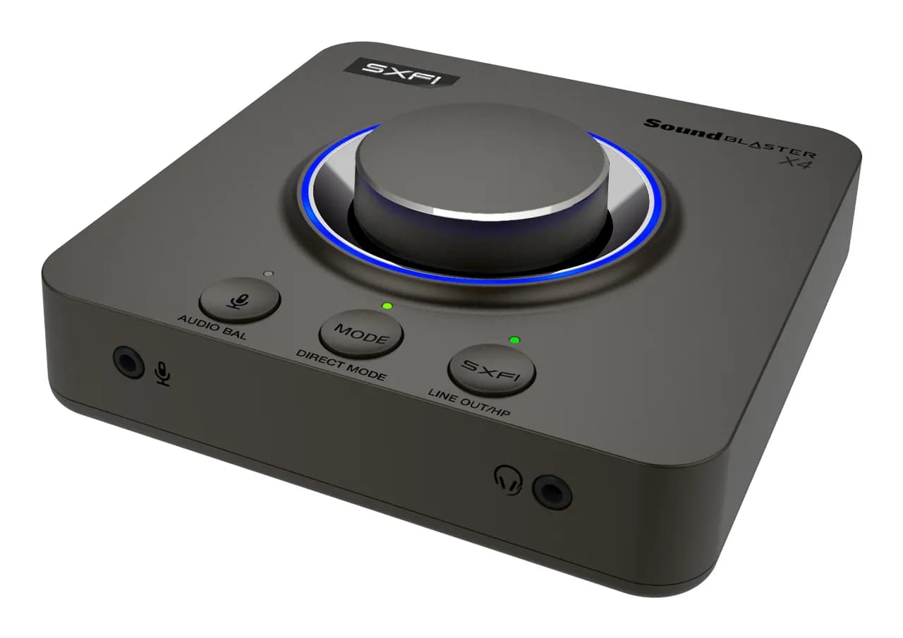 Creative Sound Blaster X4 ulkoinen USB DAC ja kuulokevahvistin, 7.1-kanavainen, 24-bit / 192 kHz – CREATIVE LABS