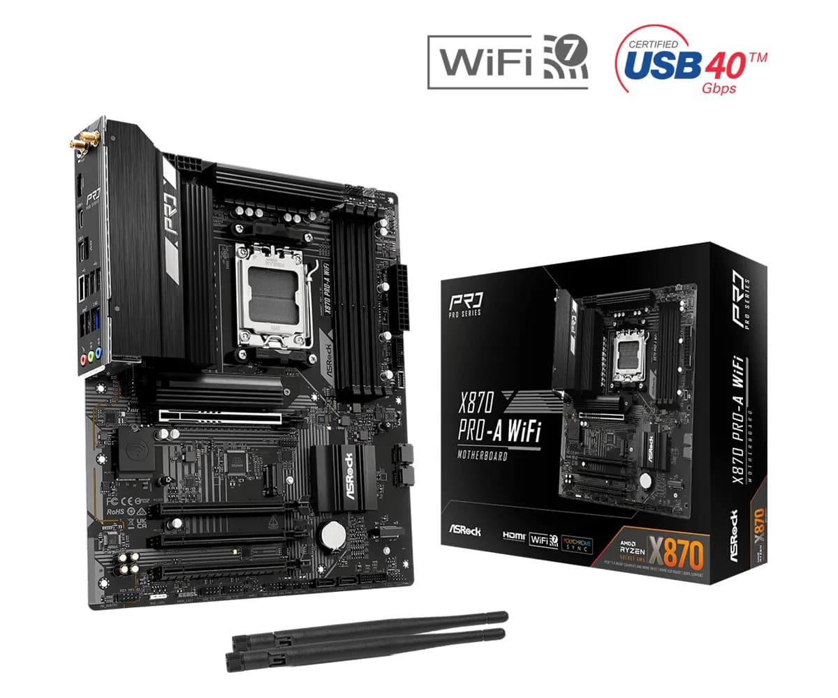 ASRock X870 Pro-A WiFi 7 AM5 ATX -emolevy – ASRock