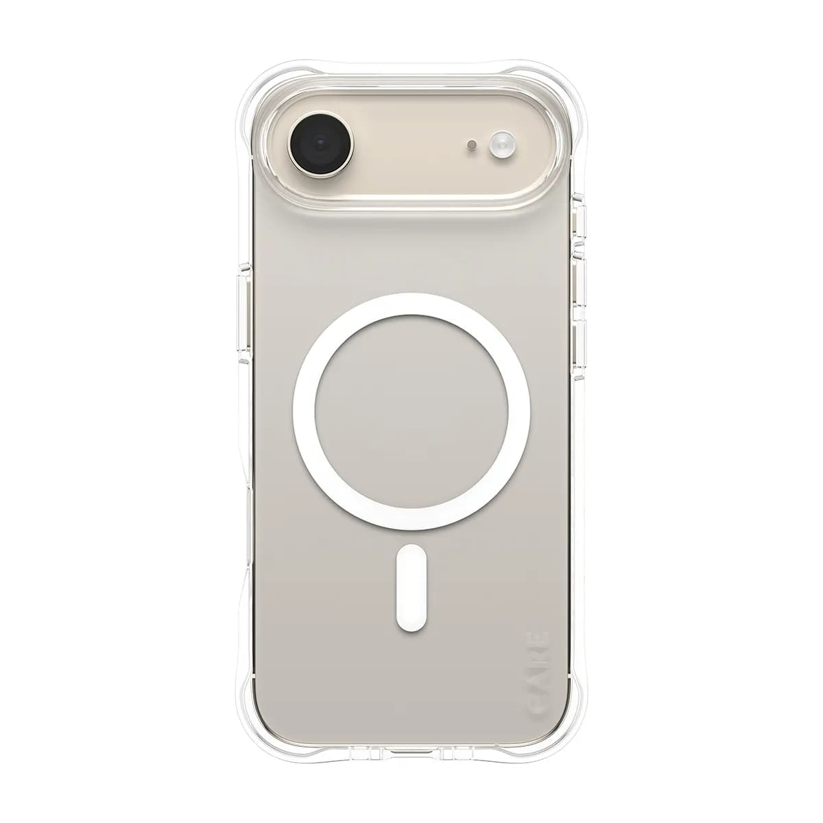 CARE by PanzerGlass Samba MagSafe, iPhone Air -suojakuori, läpinäkyvä / valkoinen – Panzerglass