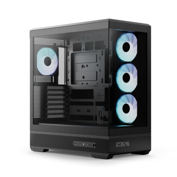 AeroCool P500B Digi -miditornikotelo ikkunalla ja RGB-valaistuksella, musta – AEROCOOL