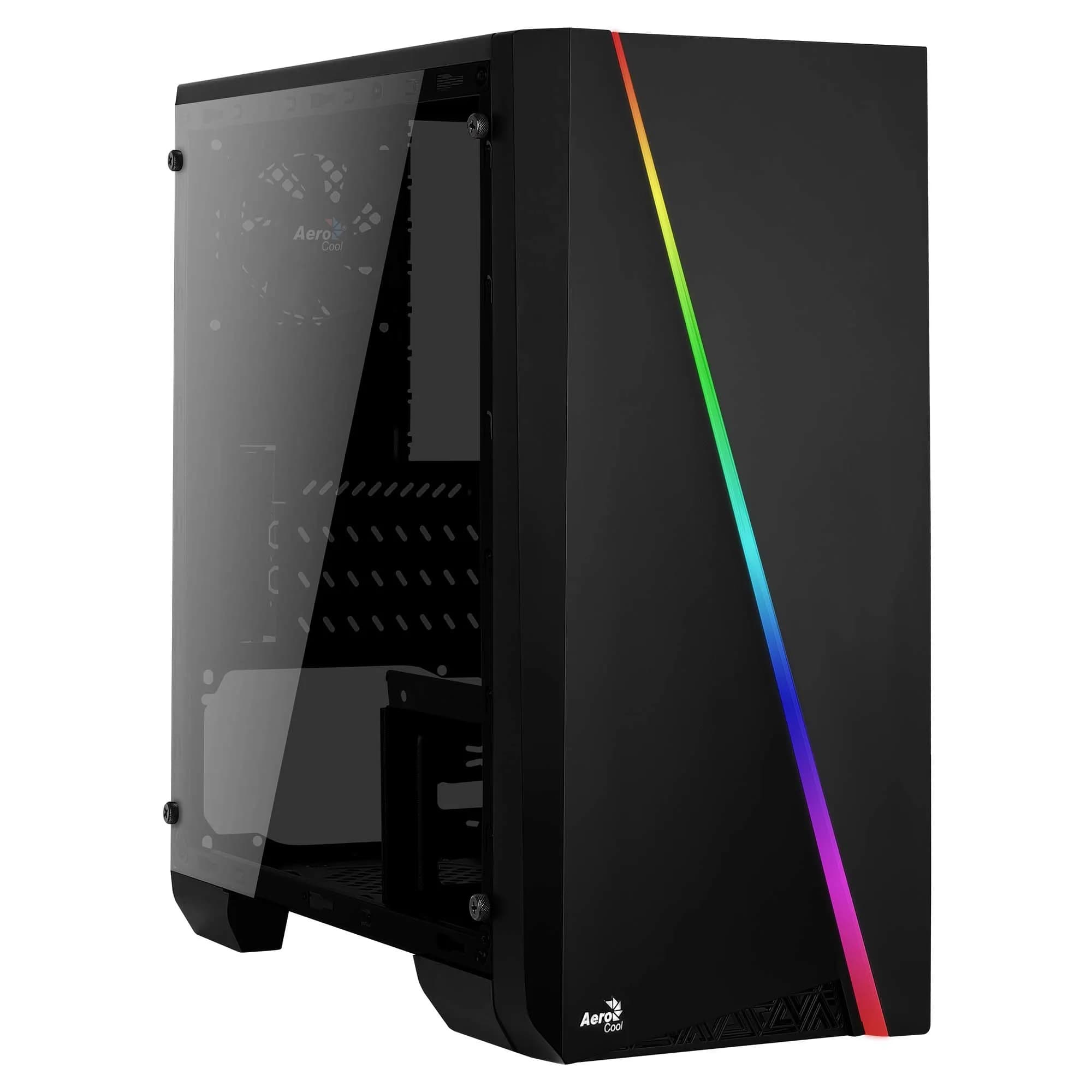 AEROCOOL Cylon Mini -minitornikotelo RGB-valaistuksella, musta – AEROCOOL