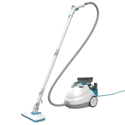BLACK+DECKER BHSMP2314-QS -säiliöhöyrypesuri, 2300 W, 1,2 L, 4 bar, 14 tarviketta, sininen/valkoinen – BLACKANDDECKER