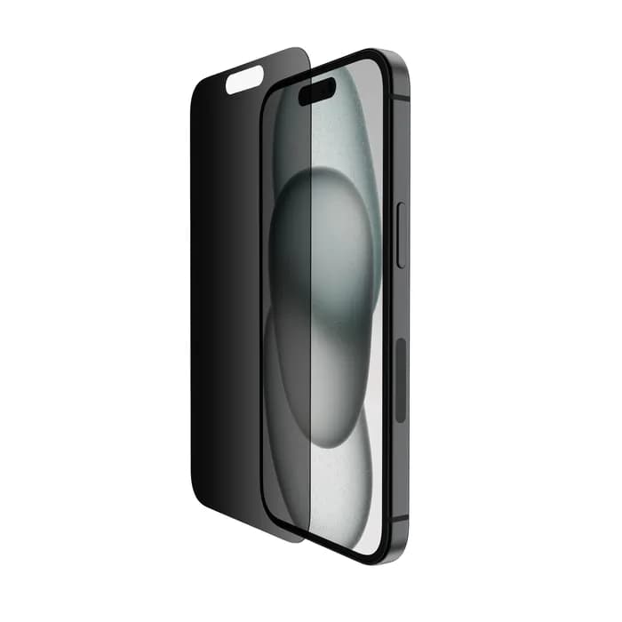 Belkin TemperedGlass Privacy Treated Screen Protector for iPhone 15 – Belkin