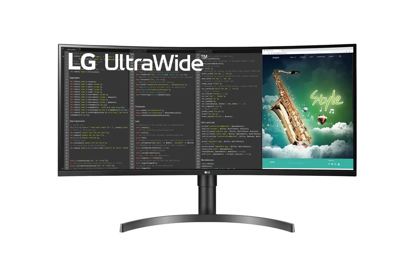LG UltraWide 35WN75CP-B 35" UWQHD, VA -kaareva näyttö, USB-C hub – LG