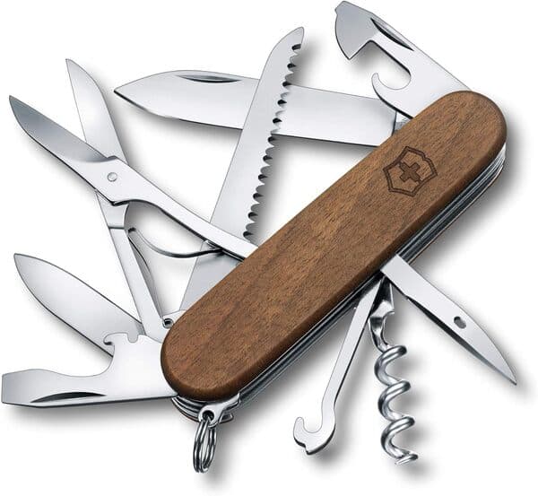 Victorinox Huntsman Wood -linkkuveitsi, pähkinäpuu, 91 mm – Victorinox