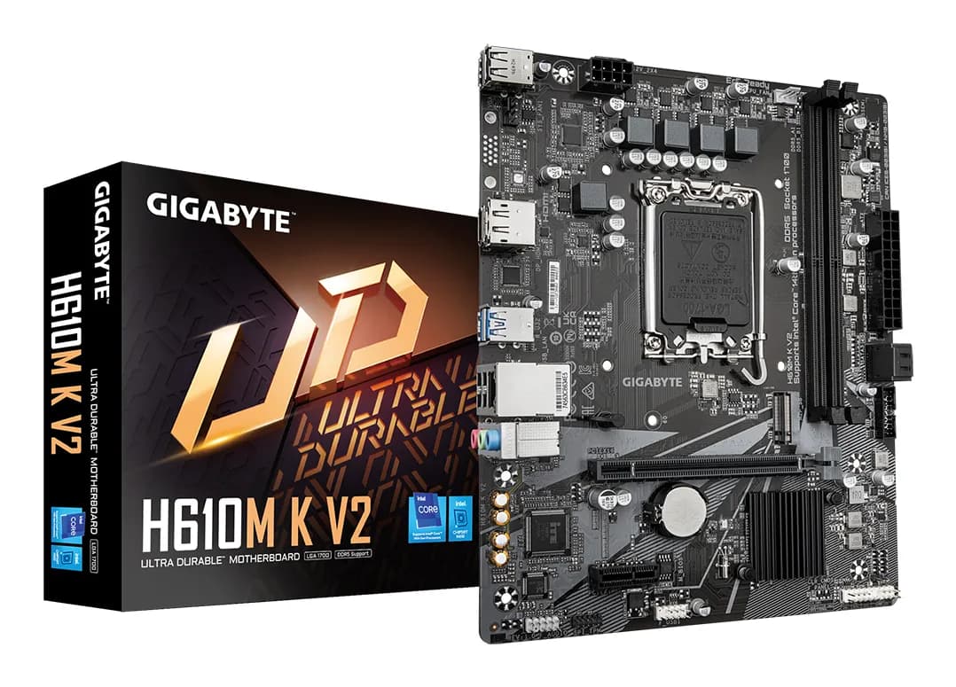 Gigabyte H610M K V2 DDR5 LGA1700 mATX -emolevy – Gigabyte