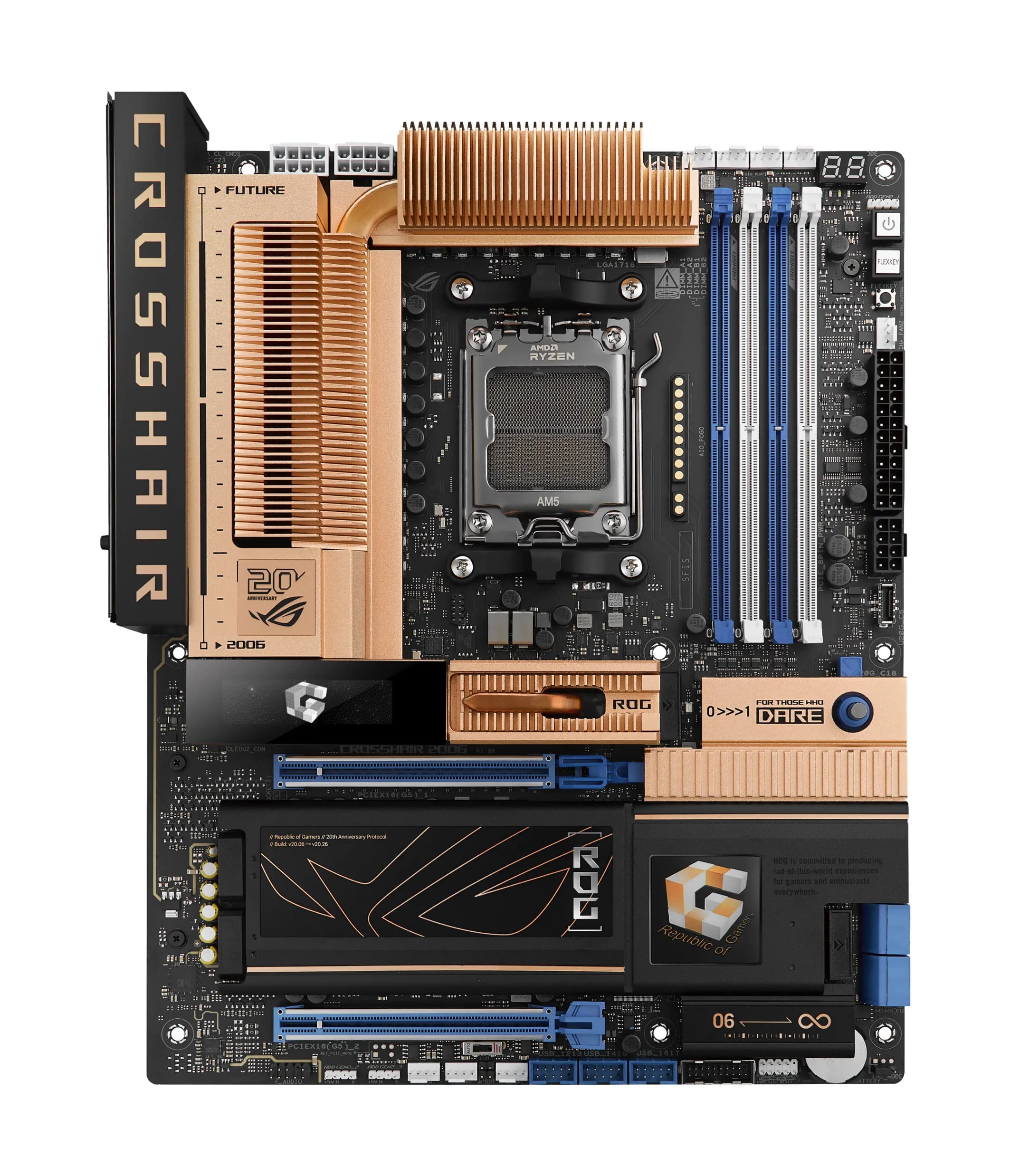 Asus ROG Crosshair 2006 WiFi 7 AM5 ATX -emolevy – ASUS