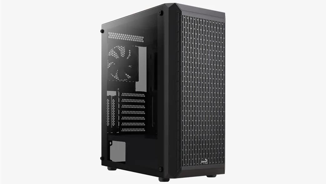 AeroCool Beam G-BK-v1 -miditornikotelo ikkunalla ja RGB-valaistuksella, musta – AEROCOOL