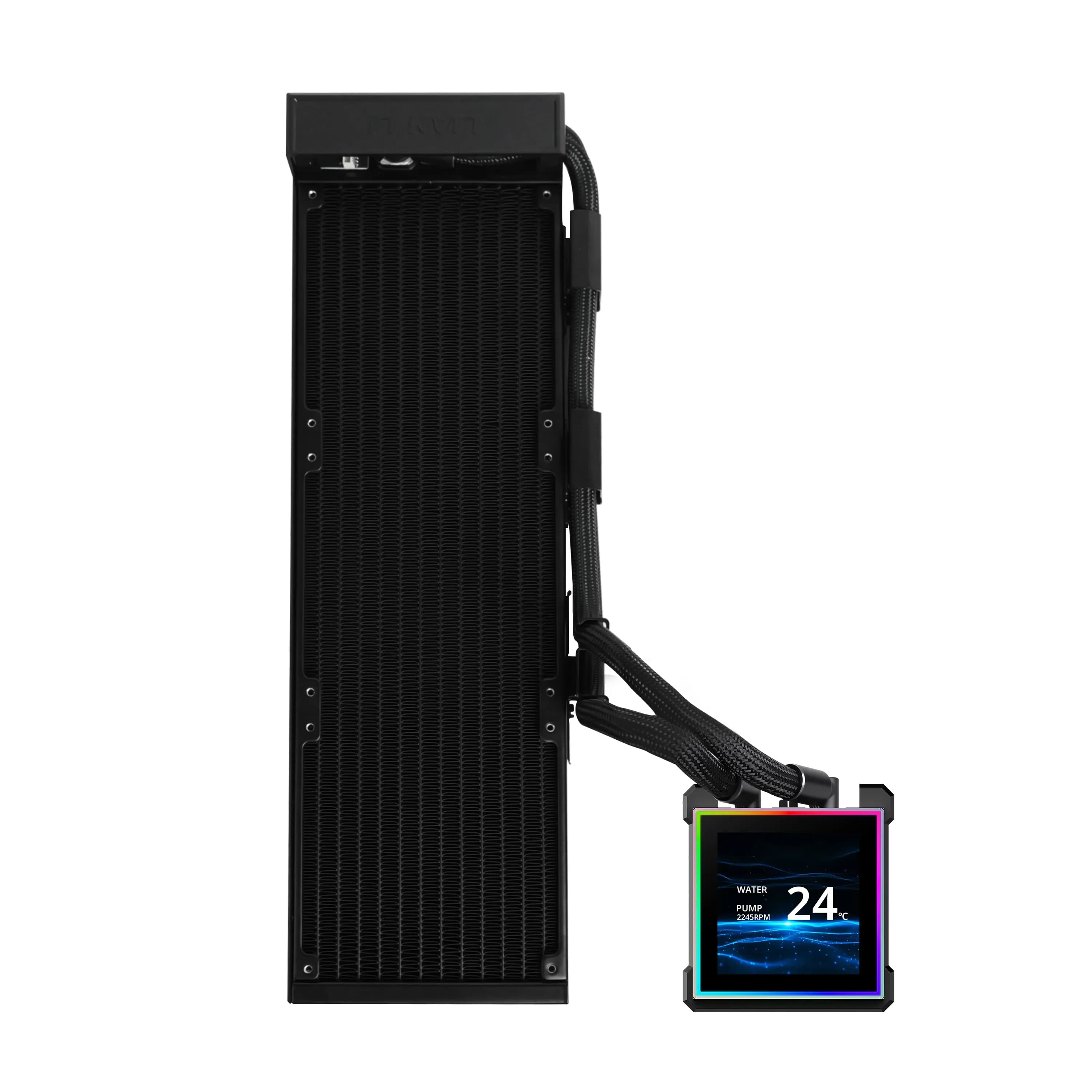 Lian Li Hydroshift II LCD-S 360N 360mm ARGB -nestejäähdytin, musta – Lian-Li