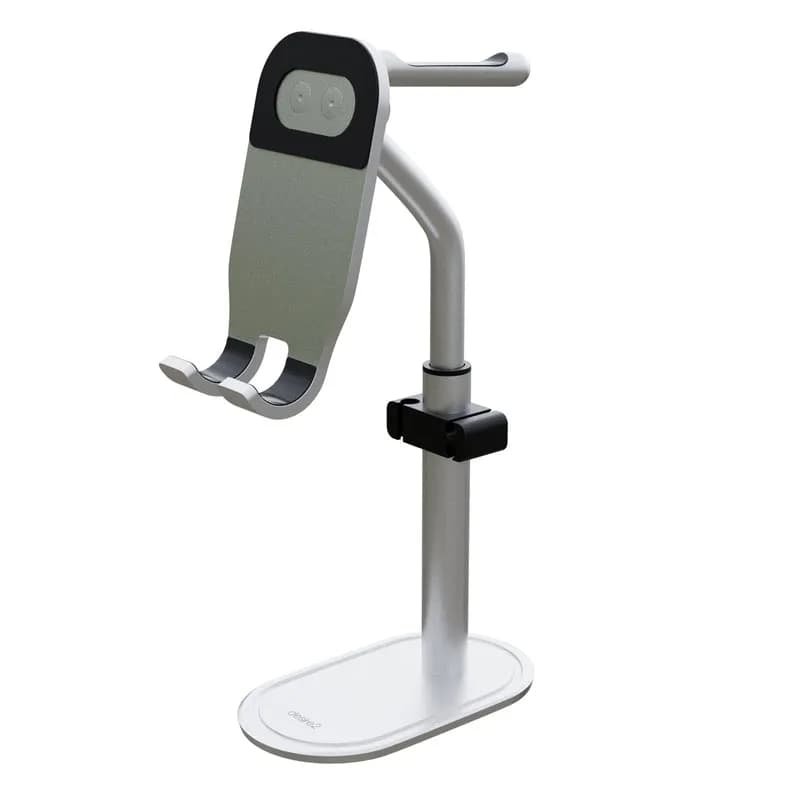 DESIRE2 Headrest Pro Stand For headphone and phone silver – Desire2