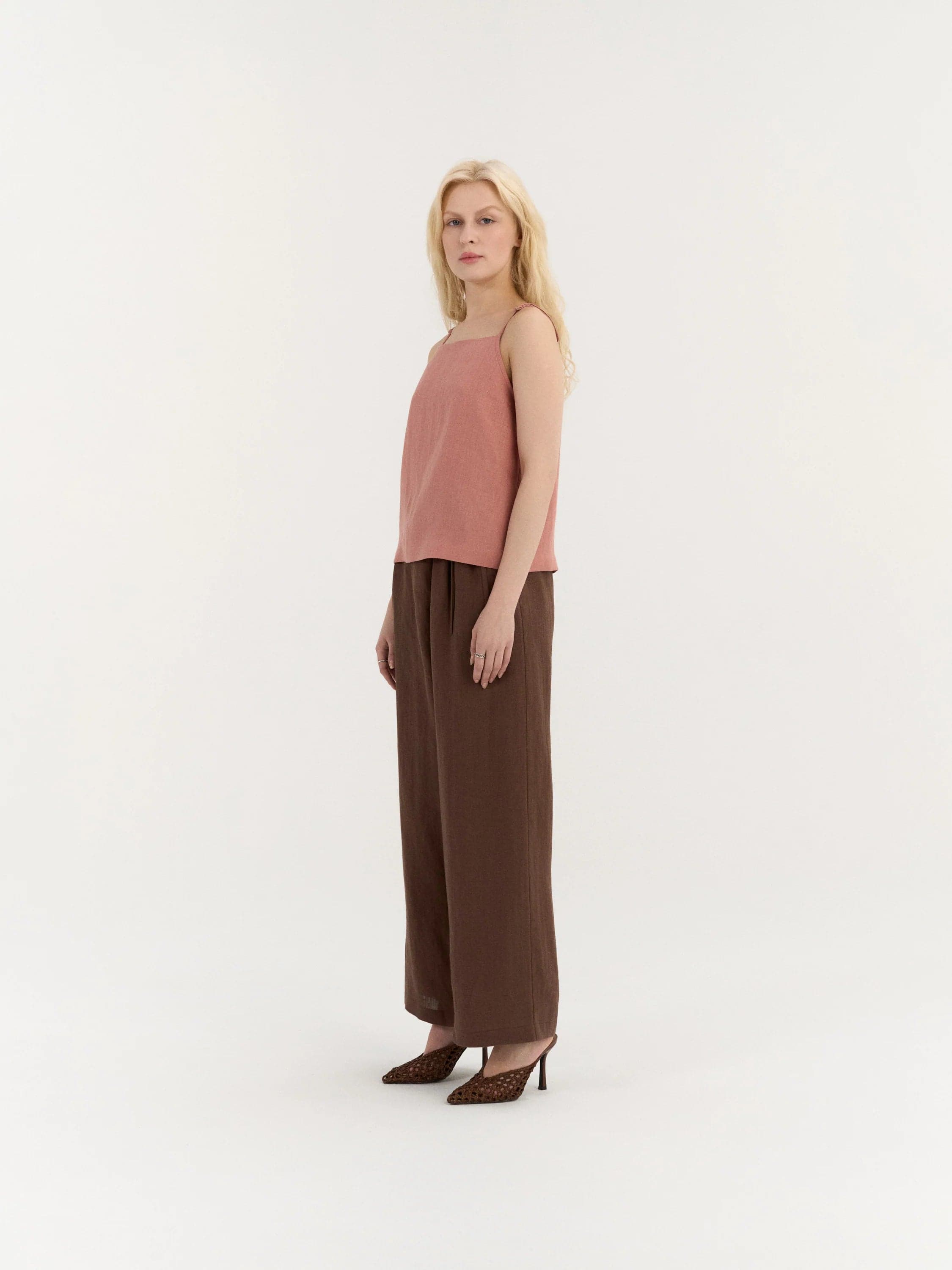 Aura Toppi Pellava Blush Pink – AmourLinen