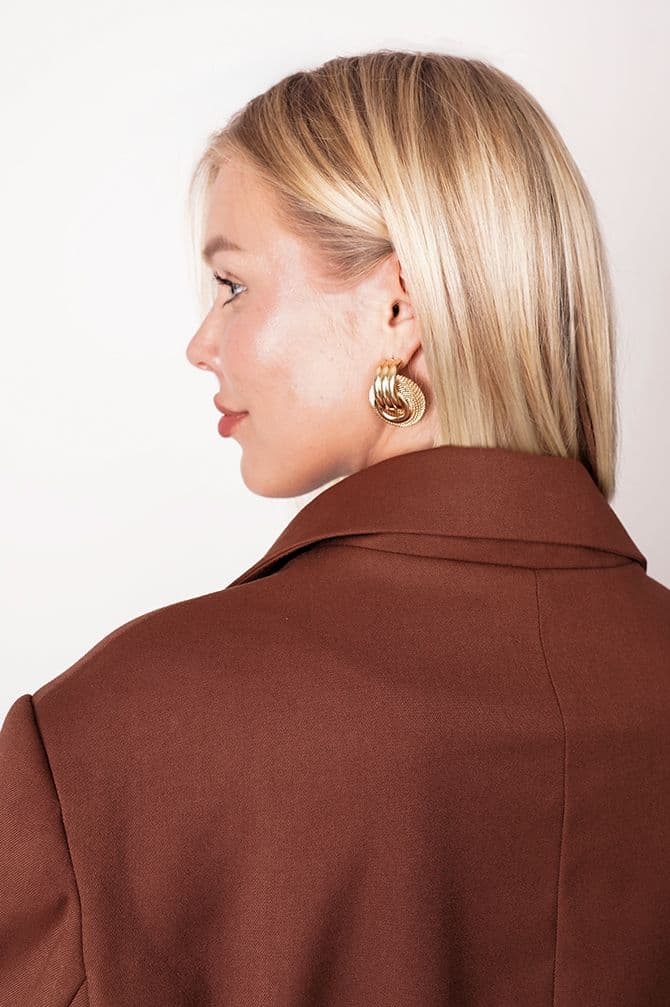 Aspen Blazer Brown – ANGELL