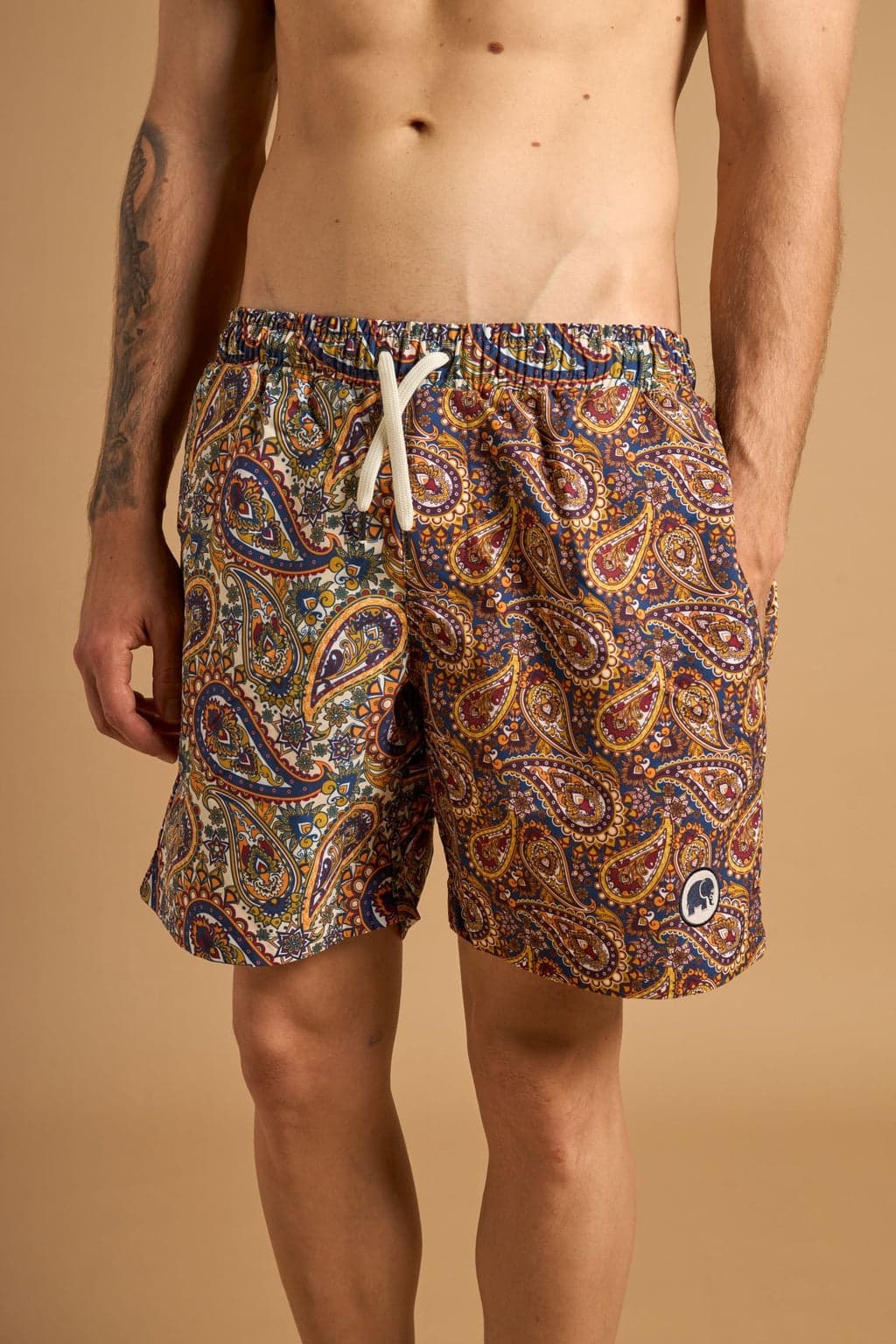 Ocean Paisley Uimashortsit Vihreä – Trendsplant