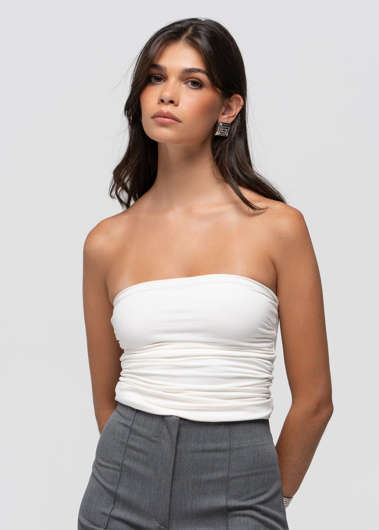 Noa Bandeau Top White – GUAJA.