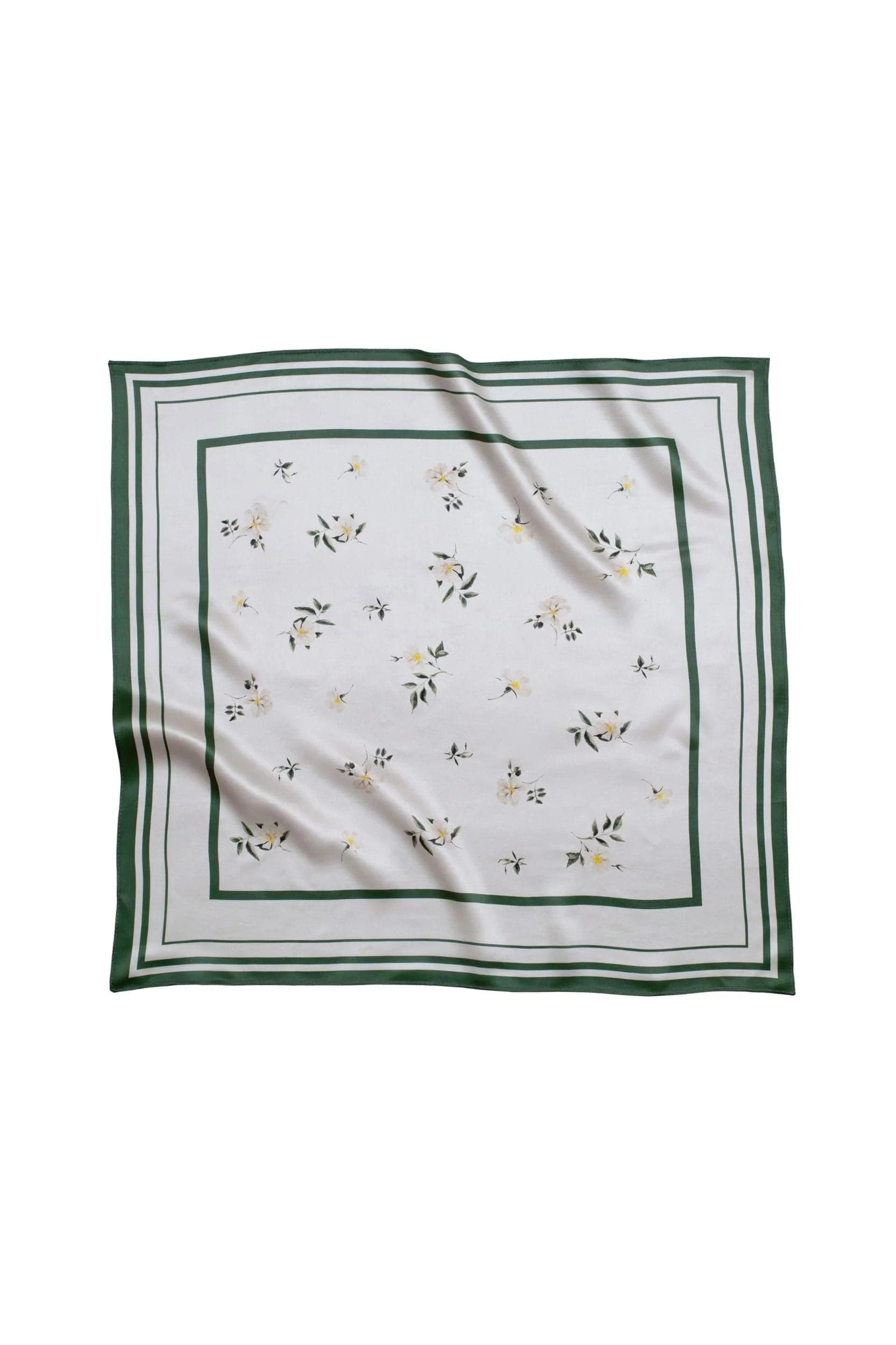 Small Floral Scarf Beige – RainSisters