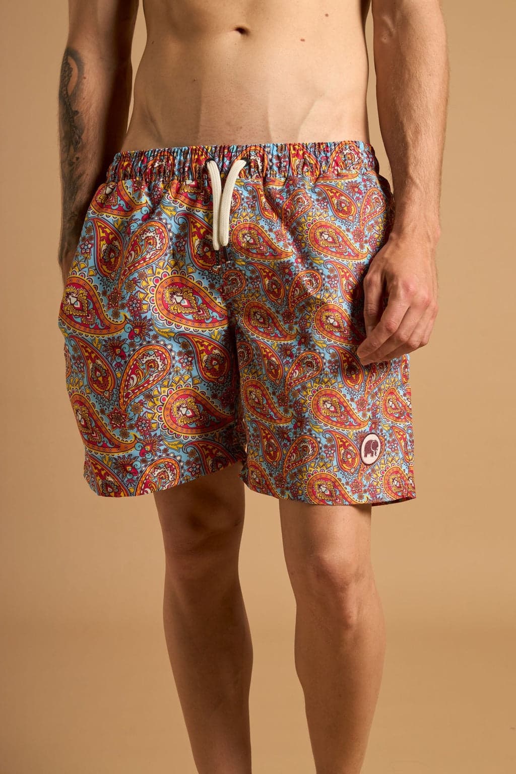 Caribbean Paisley Uimashortsit Vihreä – Trendsplant