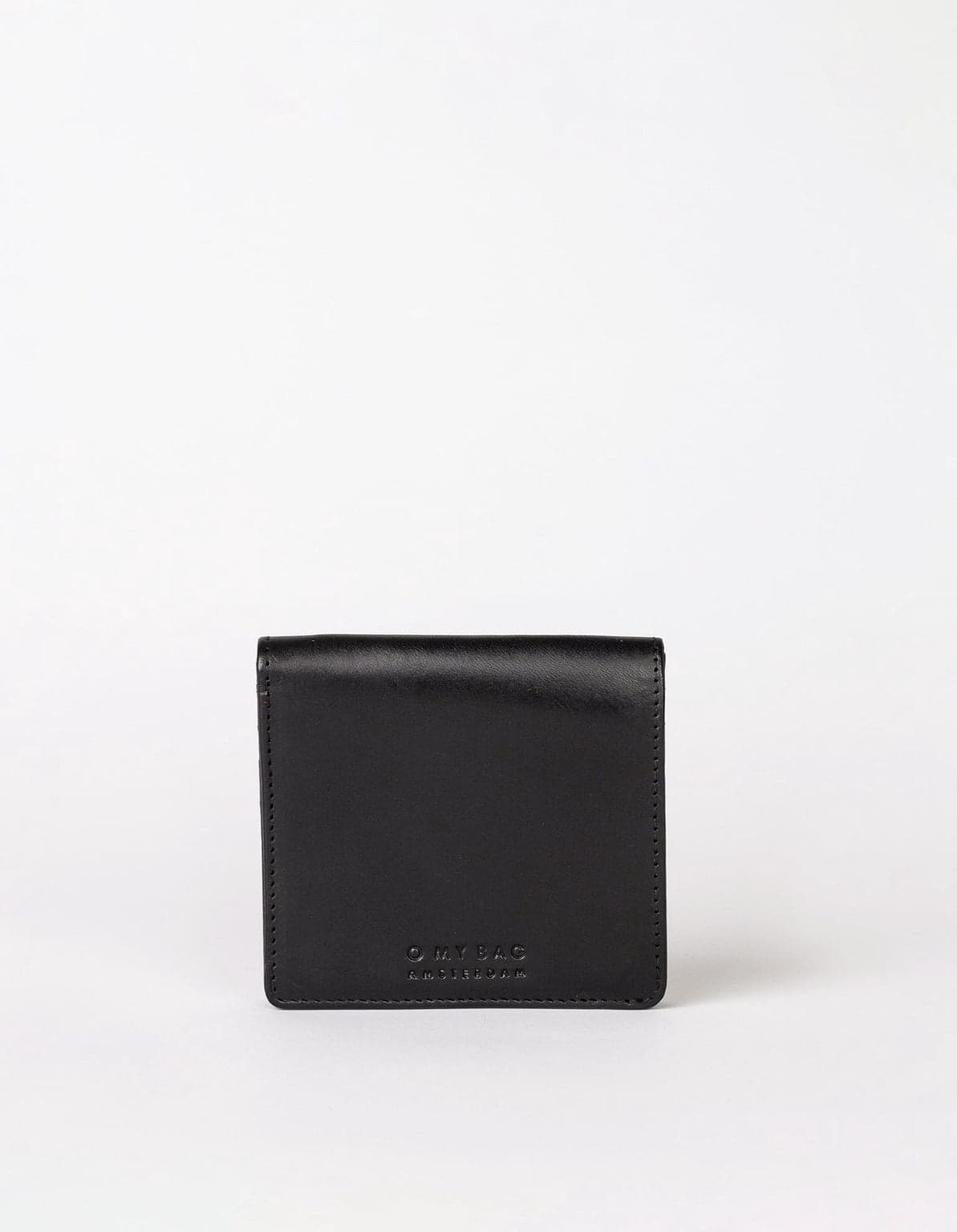 Alex Fold-Over Wallet Black Classic Leather – O My Bag