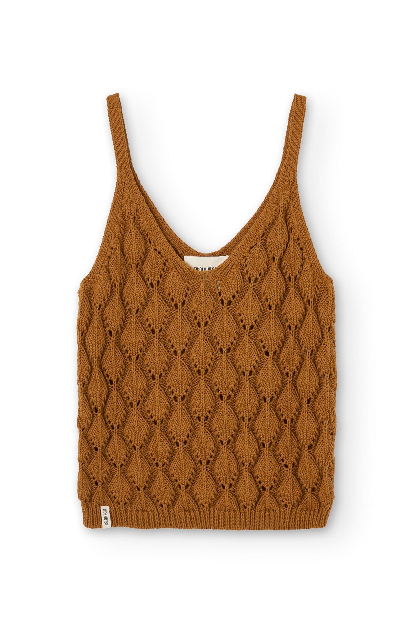 Basile Openwork Tank Top Terracota Brown – TIRALAHILACHA