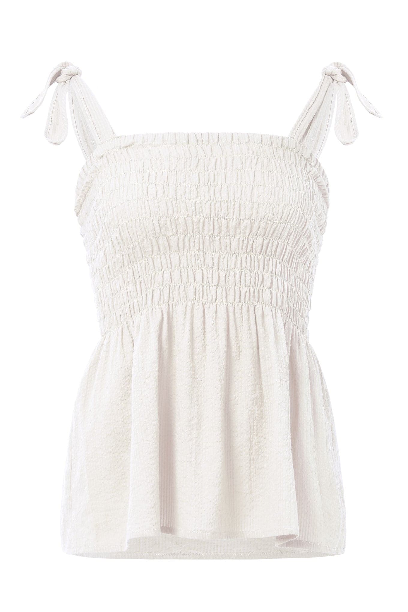 Gaia Organic Cotton Seersucker Top Natural – KOMODO