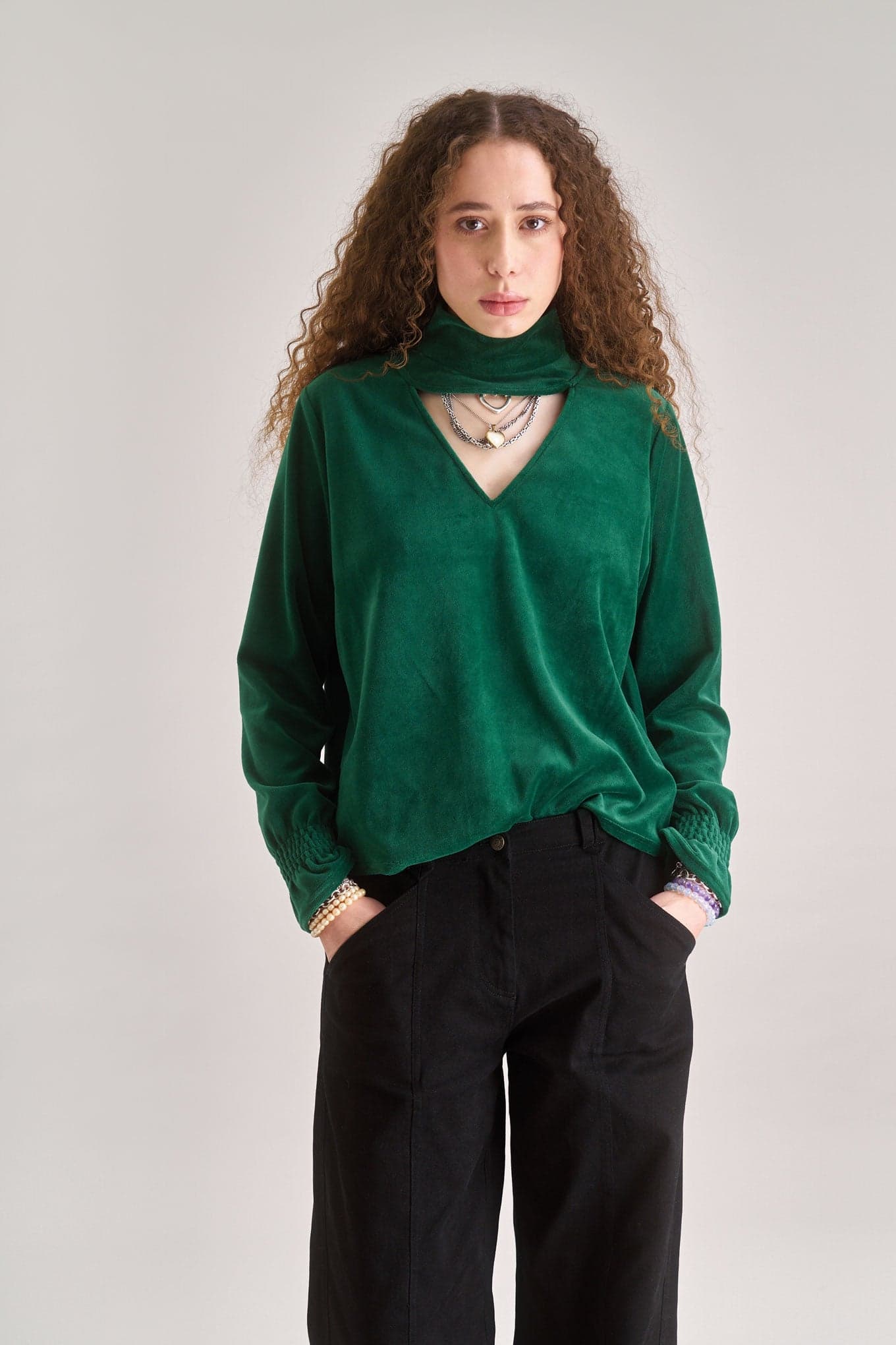 ALICE Velvet Top - Green – KOMODO
