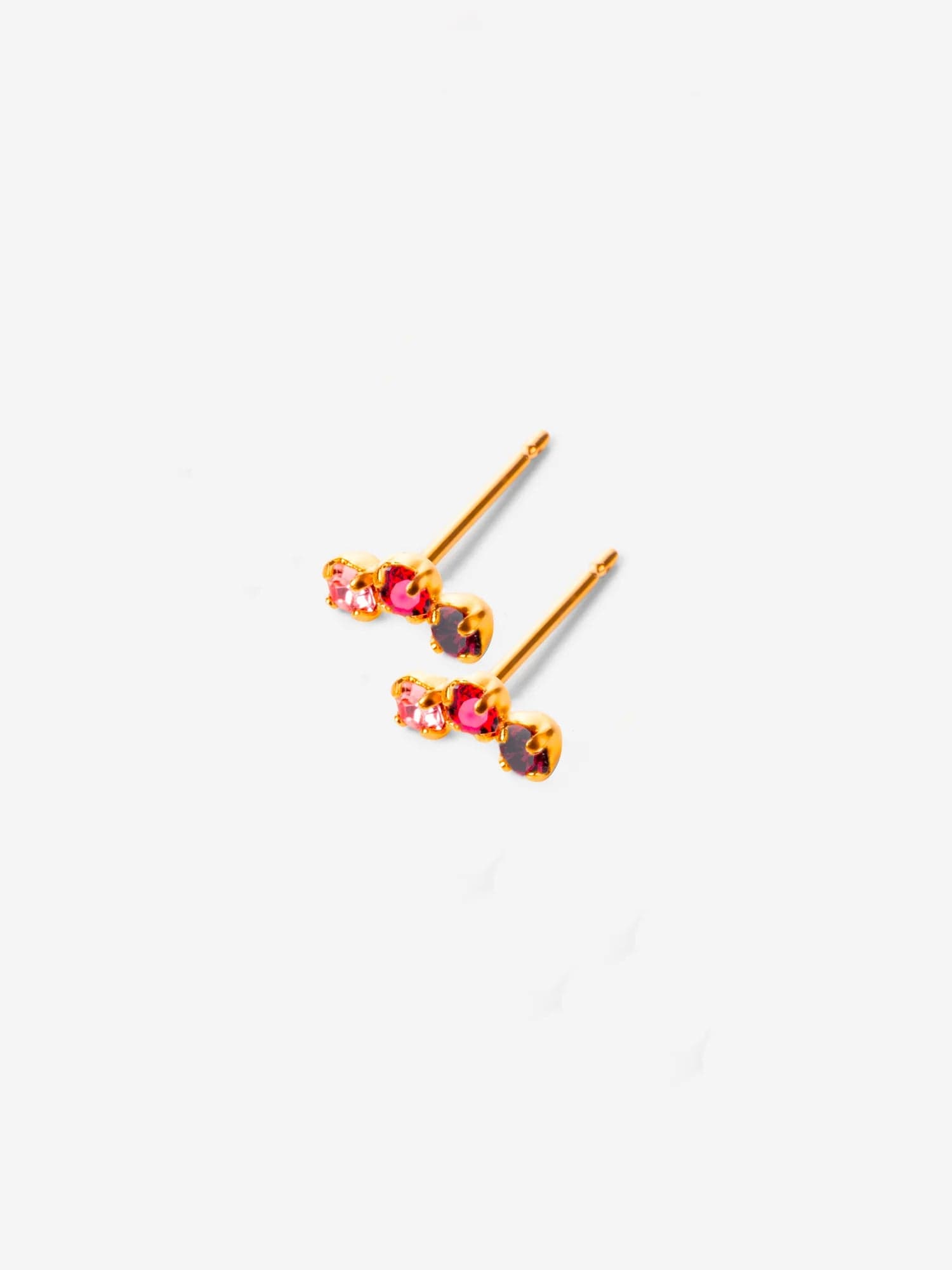 Gaston Earrings Pink/Ruby – April Please