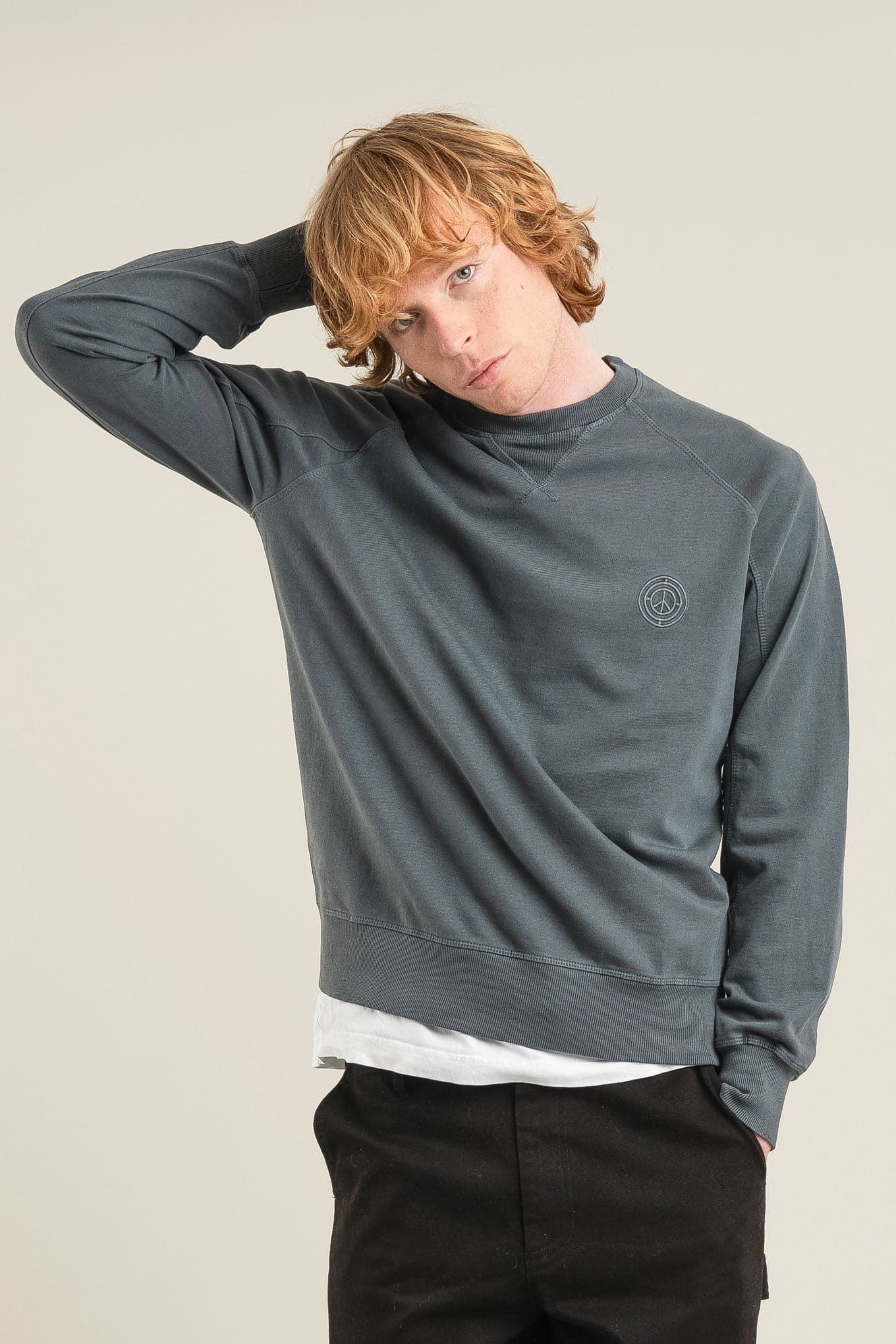 Anton Organic Cotton Sweatshirt Washed Black – KOMODO