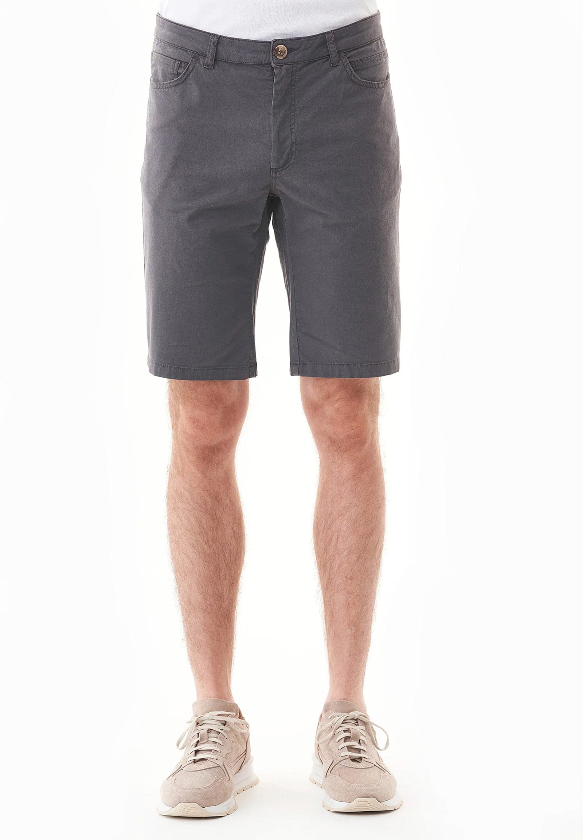 Men's Regular Fit Organic Cotton Shorts Asphalt – ORGANICATION