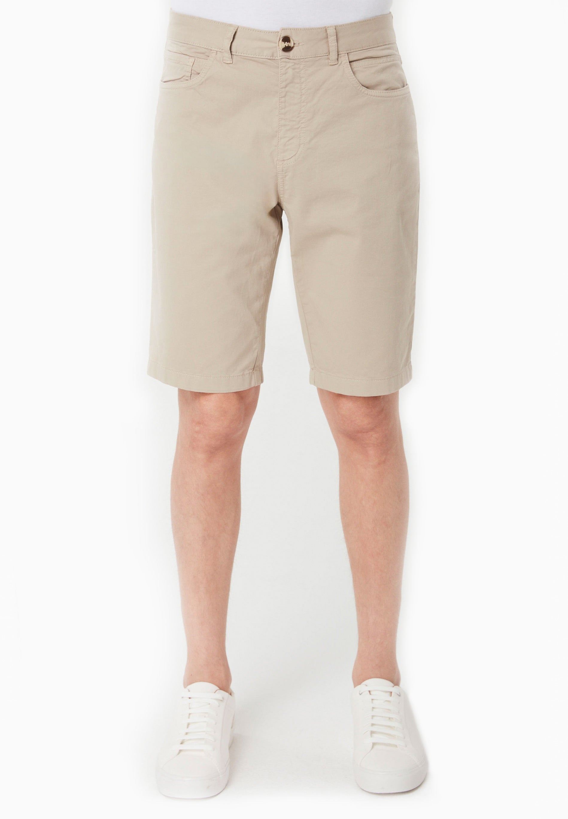 Miesten Regular Fit Shortsit Feather Beige – ORGANICATION