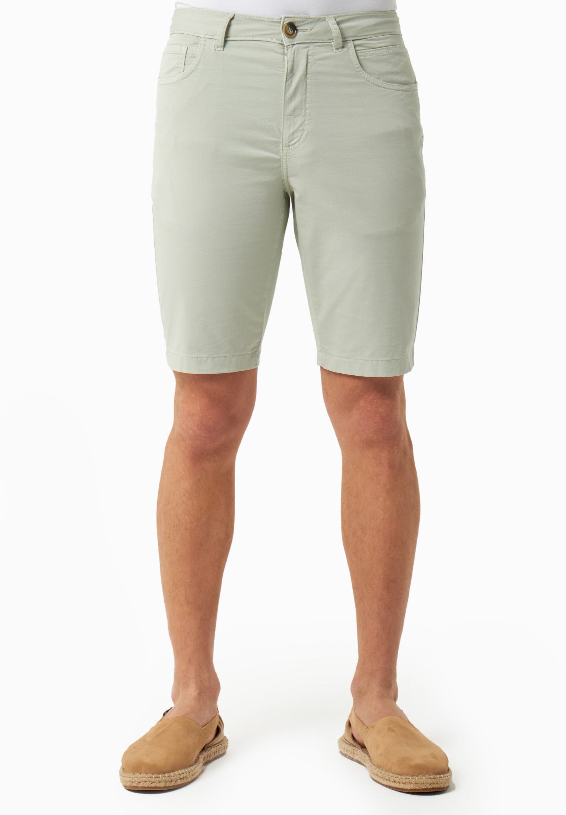 Miesten Regular Fit Shortsit Green Moss – ORGANICATION