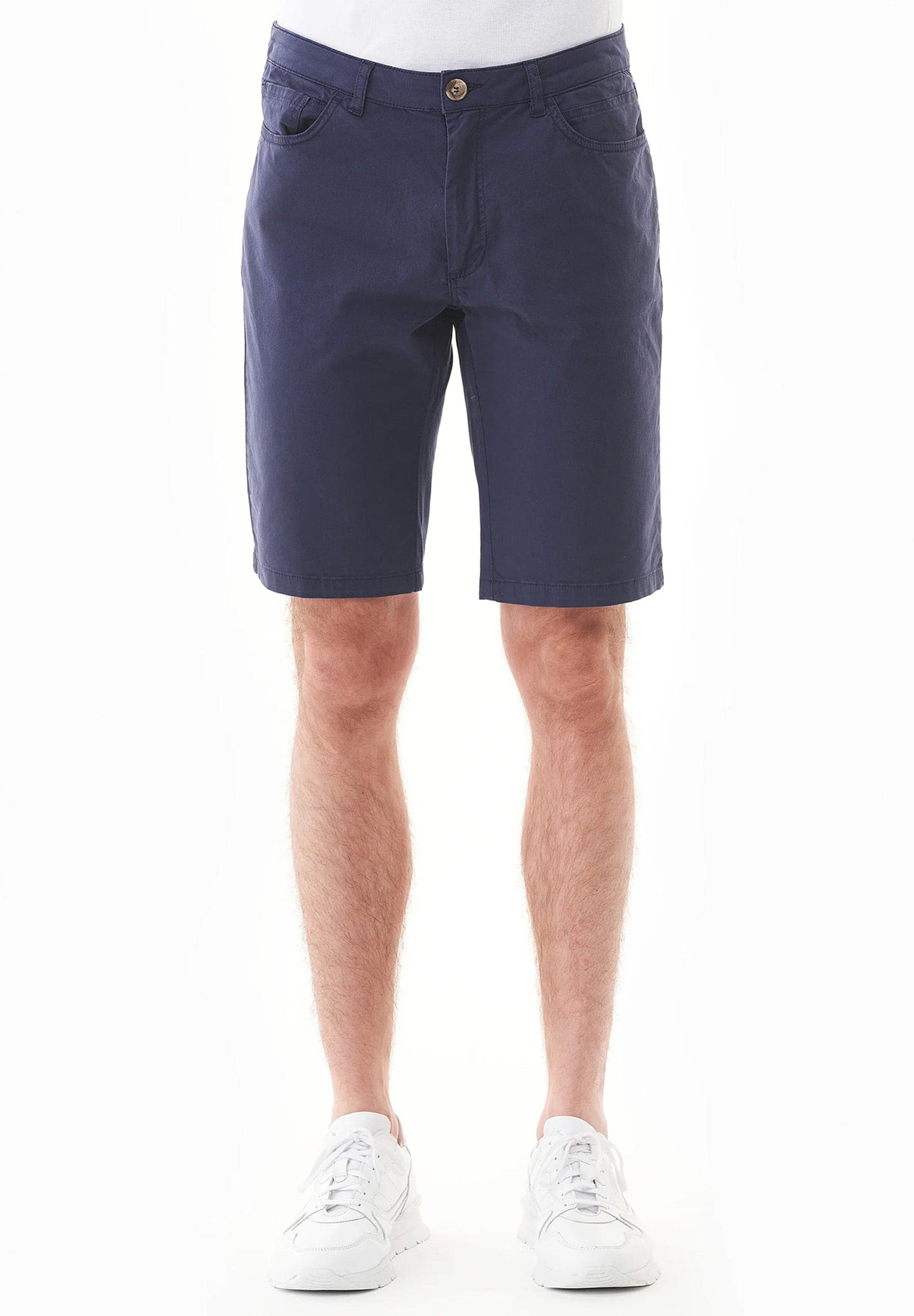Miesten Regular Fit Shortsit Tummansininen – ORGANICATION