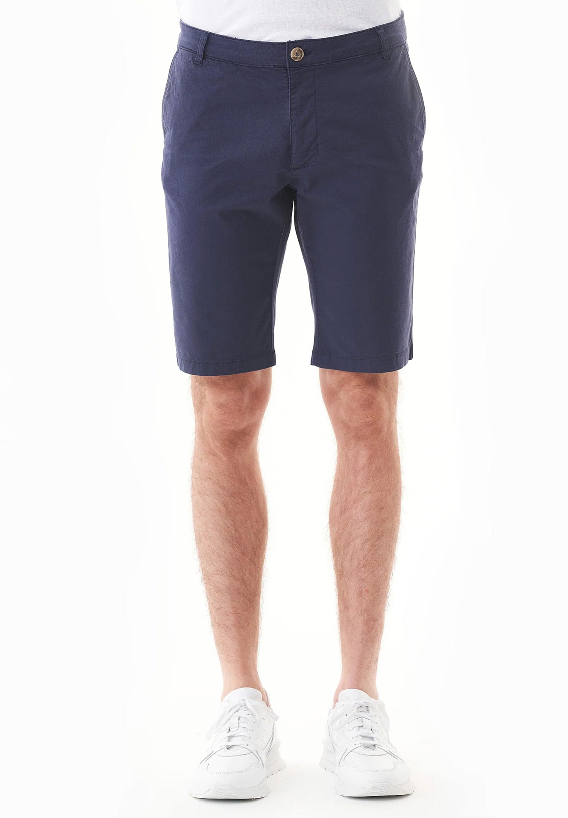 Men's Slim-Fit Organic Cotton Chino Shorts Navy – ORGANICATION
