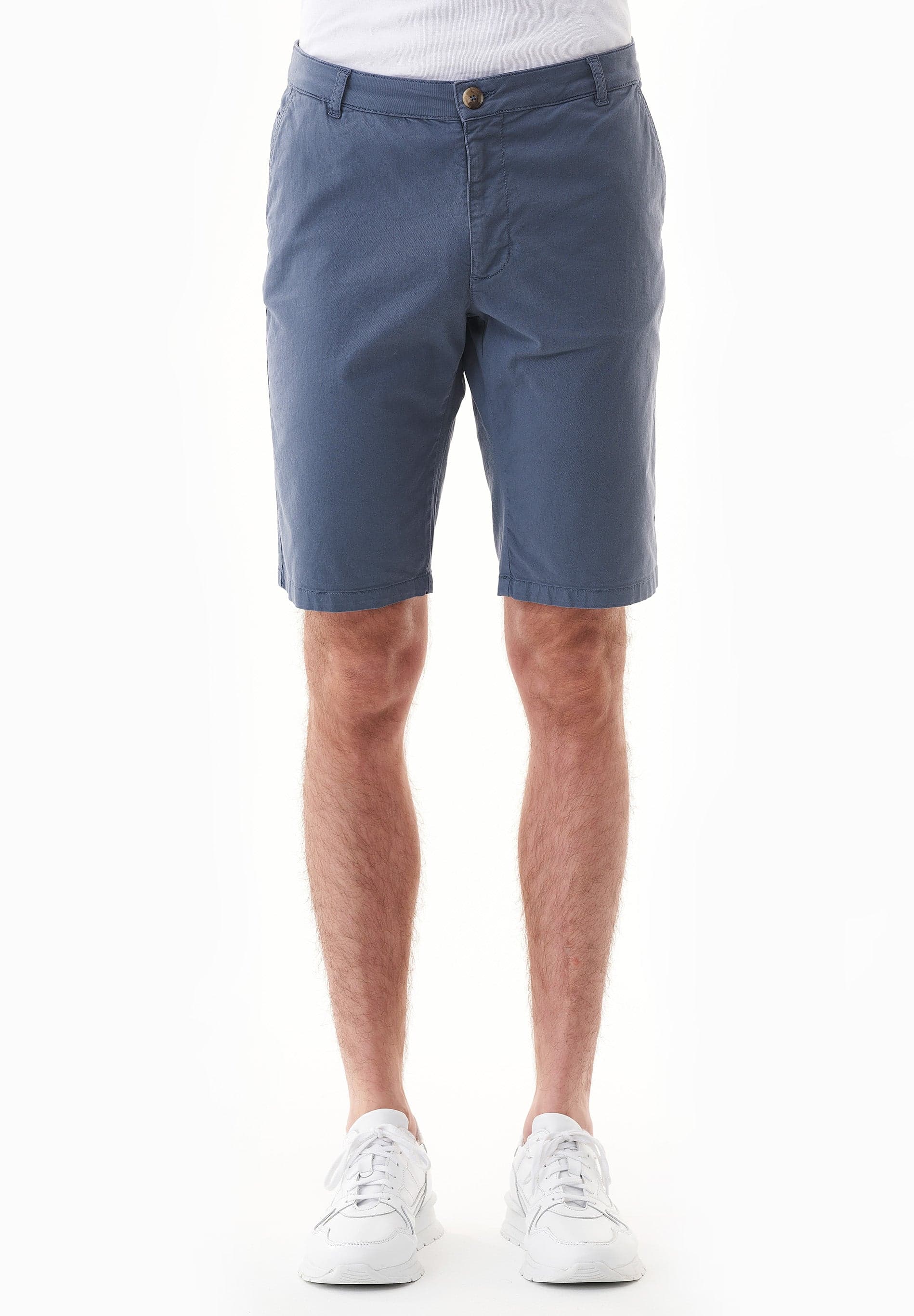 Men's Slim-Fit Organic Cotton Chino Shorts Vintage Blue – ORGANICATION