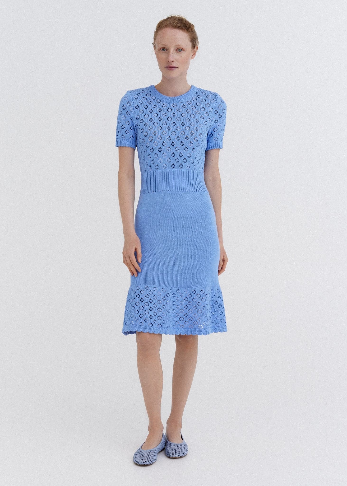 Knitted Cotton Lace Dress Lily – Monala